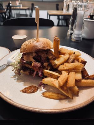Vietnamese tofu burger     at Holy Cow in Edinburgh