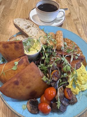 All day breakfast   at Holy Cow in Edinburgh