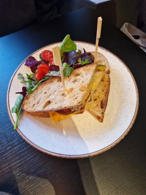 Lovely sandwich at Holy Cow in Edinburgh