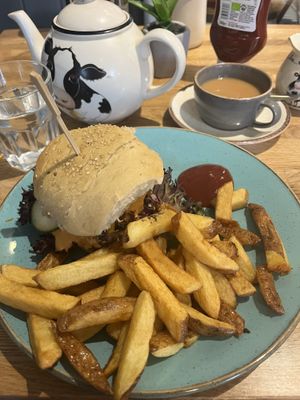 Vietnam’s tofu burger - really good  at Holy Cow in Edinburgh