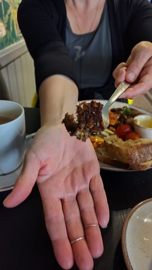 Vegan haggis at Holy Cow in Edinburgh