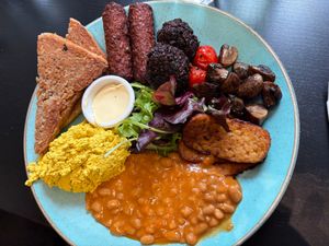 Gluten Free Vegan Scottish Breakfast at Holy Cow in Edinburgh