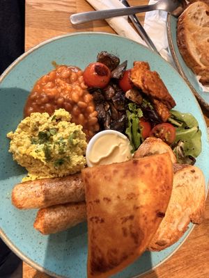 All day breakfast   at Holy Cow in Edinburgh