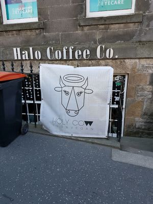 entrance  at Holy Cow in Edinburgh