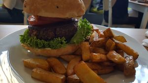 the burger at Holy Cow in Edinburgh