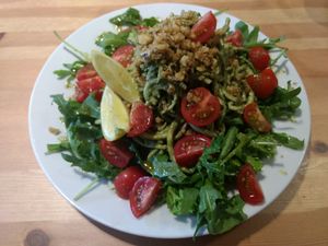 Cougetti salad at Holy Cow in Edinburgh