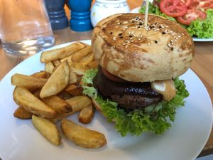 Quarter pounder - fabulous!!! at Holy Cow in Edinburgh