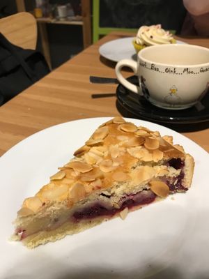 Bakewell tart at Holy Cow in Edinburgh
