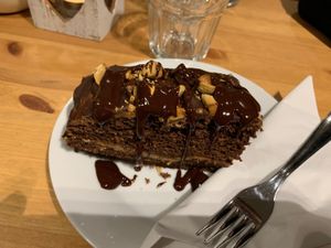 Brownie at Holy Cow in Edinburgh