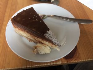 Bounty cheese cake (so delicious) 😋 at Holy Cow in Edinburgh