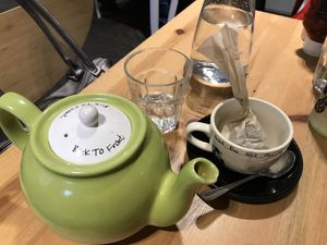 Peppermint tea Holy Cow style at Holy Cow in Edinburgh