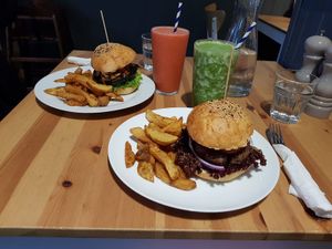 Huge portions  at Holy Cow in Edinburgh