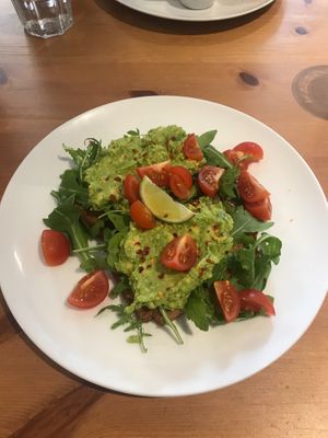 Avocado toast  at Holy Cow in Edinburgh