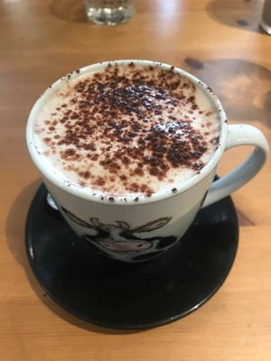 Hot chocolate  at Holy Cow in Edinburgh