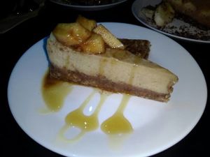Raw vegan apple pie at Lime Bistro in Athens