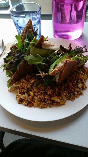 sandwich with cauliflower rice  at Lime Bistro in Athens