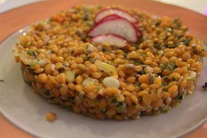 lentil salad at Lime Bistro in Athens
