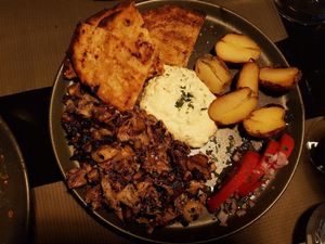 Gyros at Lime Bistro in Athens