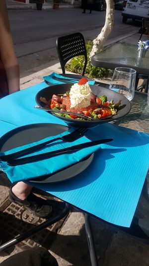 Amazing Almond Cheese at Lime Bistro in Athens