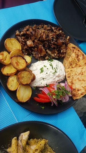 Vegan Gyros  (was amazing) at Lime Bistro in Athens