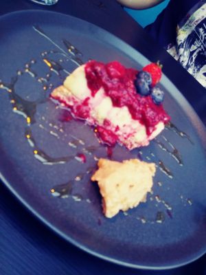 Cheesecake... soooo good at Lime Bistro in Athens