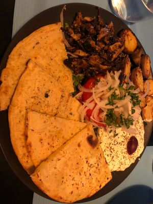 Mushroom gyros  at Lime Bistro in Athens