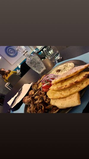 greece souvlaki amazing !!!! at Lime Bistro in Athens