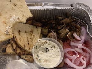 Mushroom gyros  at Lime Bistro in Athens