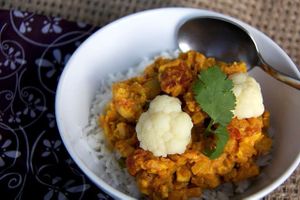 Cauliflower Cashew Curry
 at An Edible Life in Canmore