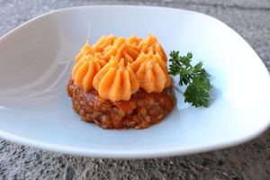 Lentil Shepherd's Pie at An Edible Life in Canmore