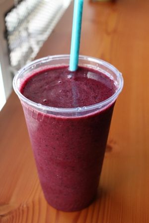 Beets & Blues Smoothie at An Edible Life in Canmore
