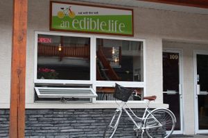 Store front - always parking available out front! at An Edible Life in Canmore