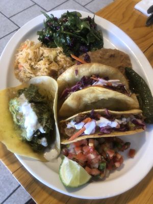 Texas bbq tacos & Cuban taco at Tumerico in Tucson