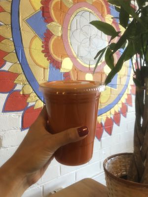 Sweet sunrise juice at Tumerico in Tucson