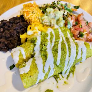 Chiken enchiladas at Tumerico in Tucson