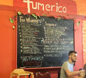 Turmeric menu at Tumerico in Tucson