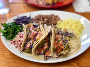 Basil pesto tacos at Tumerico in Tucson