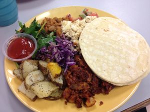 Chorizo y papas! (Vegan)  at Tumerico in Tucson