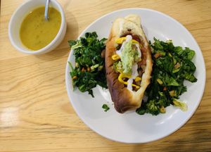 Sonoran dog at Tumerico in Tucson