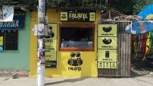 The front  at Falafel in San Juan Del Sur