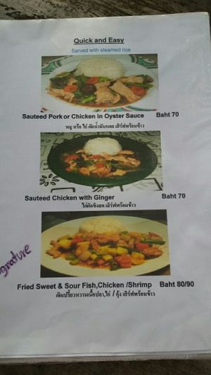 Menu page 6 at The Link Food Farmacy in Pai