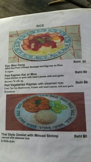 Menu page 7 at The Link Food Farmacy in Pai