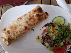 Vegan vegetable tortilla at Tapas & Co in Marburg