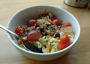 The "thousand seeds" energy salad. at Love Me Cru in Paris