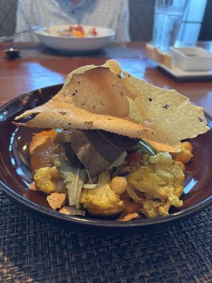  Cauliflower curry with lentil bread. Vegan and GF!!   at JO2 in Kapaa