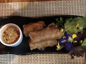 Spring roll  at JO2 in Kapaa
