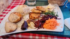 Vegan dish of the day at Le Petit Ogre in Toulouse