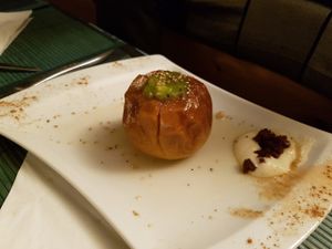 Baked apple at Le Petit Ogre in Toulouse