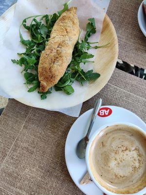 Coffee and pastry at La Vegana in Sevilla