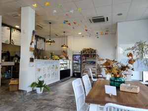 Inside the cafe - beautiful! at La Vegana in Sevilla